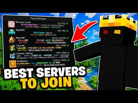The BEST Minecraft Java Servers To Join Right Now!!!