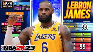 NBA 2K23 LEBRON JAMES BUILD - DEMIGOD SMALL FORWARD BUILD