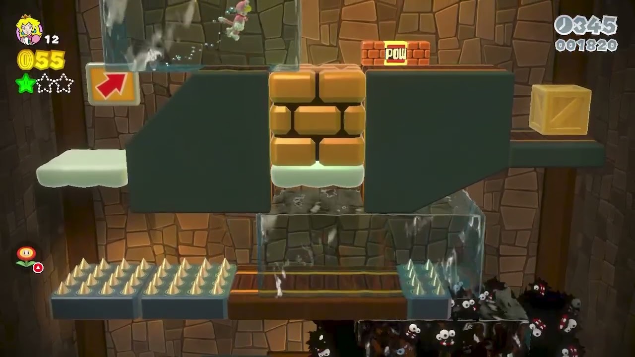 Super Mario 3D Worlds + Bowser's Fury - Filon de Fuzzys et inondations (3 étoiles)