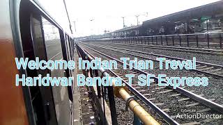 Bandra.T SF Express /22918 Haridwar Bandra.T SF Express LHB Coach show In Nagda Jn. Indian Railways