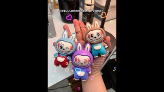 My little niece longs for Labubu it's here #labubu #facechanging #keychain #cute toys