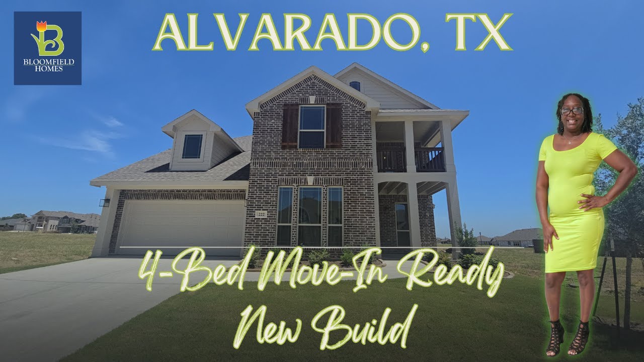 🏡 Move-In Ready Bloomfield Home in Sunset Ridge | 4-Bed Luxury New Build in Alvarado, TX for $430K!