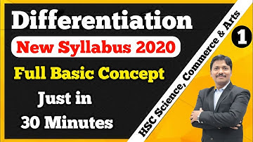 Differentiation Part 1 HSC New Syllabus 2020-21 | Full Basic Concept of Derivatives | Dinesh Sir