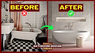 10 ways to Make your SMALL BATHROOM look BIGGER | Small Bathroom Design Ideas