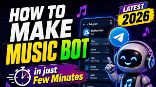 Telegram Music Bot Kaise Banaye 2026 | Bina Coding, Bina Hosting | Full Tutorial