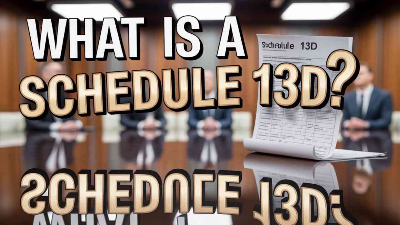 What Is a Schedule 13D?