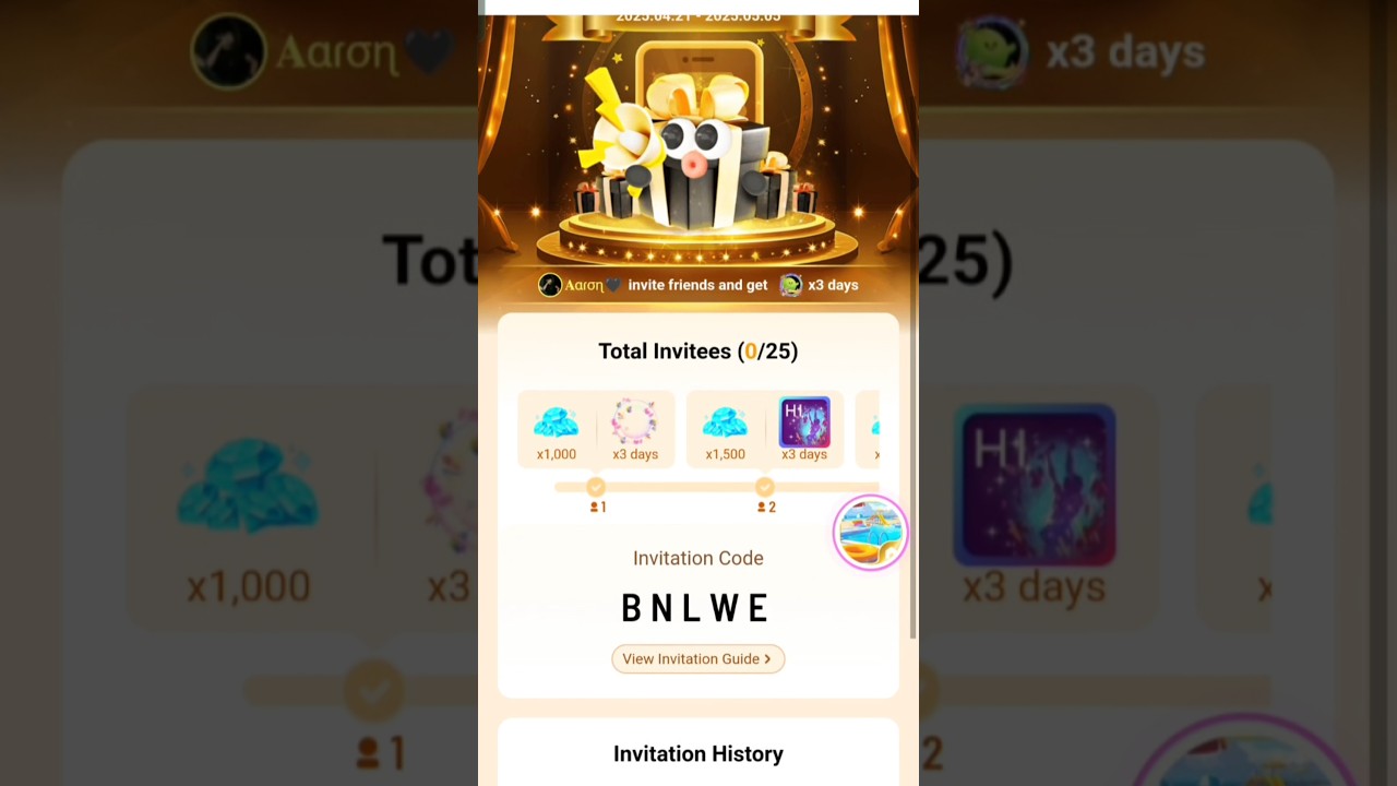 INFRIENDS APP NEW EVENT INVITE FRIENDS REWARDS 😍