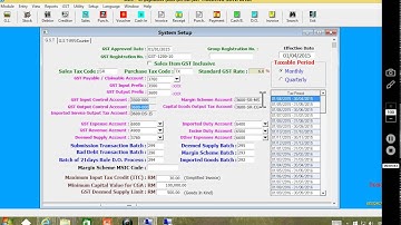 GST 101 APLUS    HOW TO SETUP APLUS ADVANCED GST ACCOUNTING