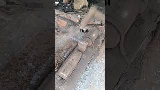 the process of making traditional palm oil harvesting tools  #handmade #metalwork #blacksmith