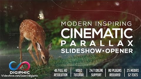 Modern Inspiring Cinematic Parallax Slideshow Opener (After Effects template)