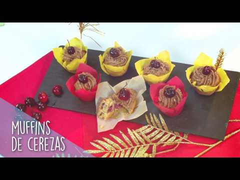 Receta - Mi Lado Dulce - Muffins de cerezas - Receta - Mi Lado Dulce - Muffins de cerezas