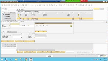 19 How to create Work order print Work order SAP B1 Beas manufacturing