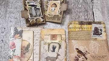 7 Days of Using Up My Scraps,  leftovers, and packaging - Making Ephemera For Journals