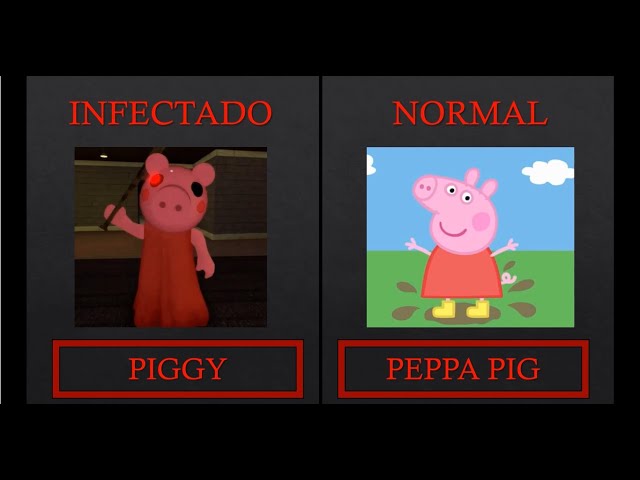 Alguns personagens  Piggy- os players (roblox) cancelada