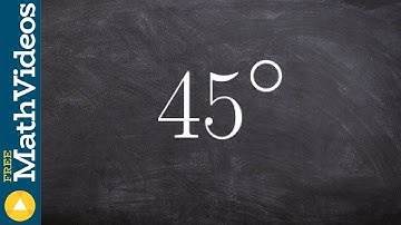 Learn to convert an angle in degrees to radian form