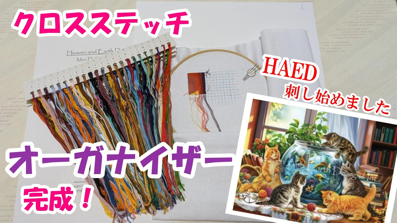 13. Cross Stitch: Starting My First HAED Project / Finished My