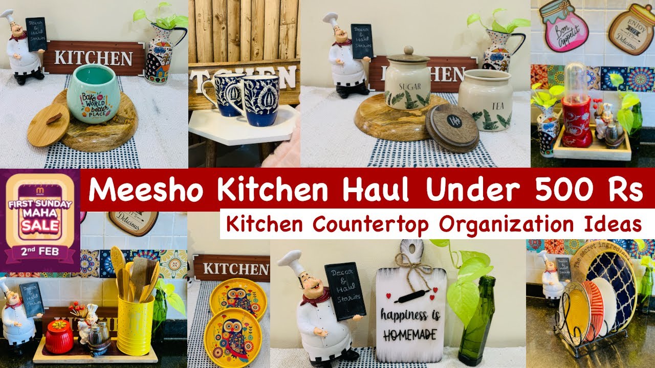 MEESHO Must Have KITCHEN items | Simplify Your Space with Kitchen Organization Ideas #meeshohaul