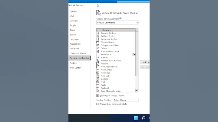 How To Add Print Button into Outlook Ribbon?