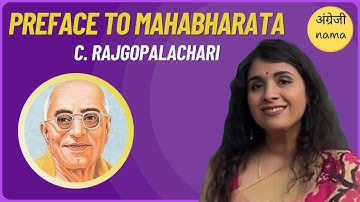 Preface to Mahabharata | C. Rajagopalachari | BA, BSC, BCOM Foundation Course 1st Year
