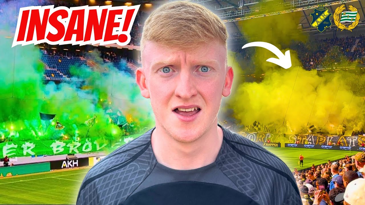 Я посетил самое безумное футбольное дерби в Швеции! 🤯