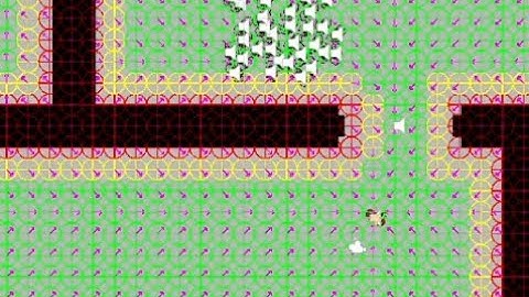Flow field pathfinding DEMO