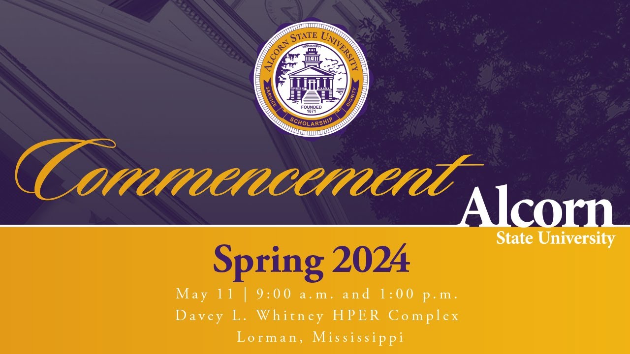 Alcorn State University Spring 2024 Commencement Ceremony 1 (9am