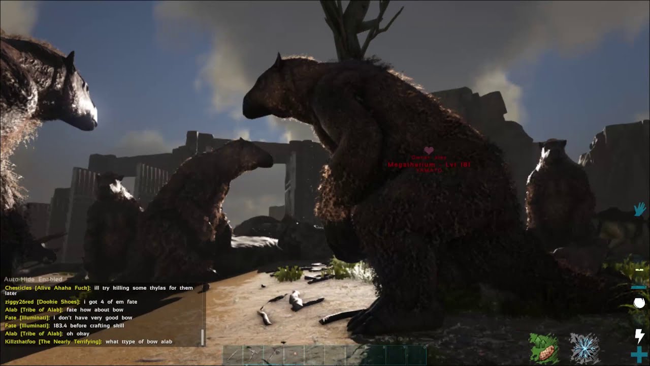 So many structures and sleeping players Ark Survival Evolved 2