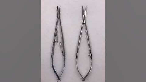 "🌟 Mastering Surgical Precision: Castroviejo Scissors and Needle Holder Unveiled!"