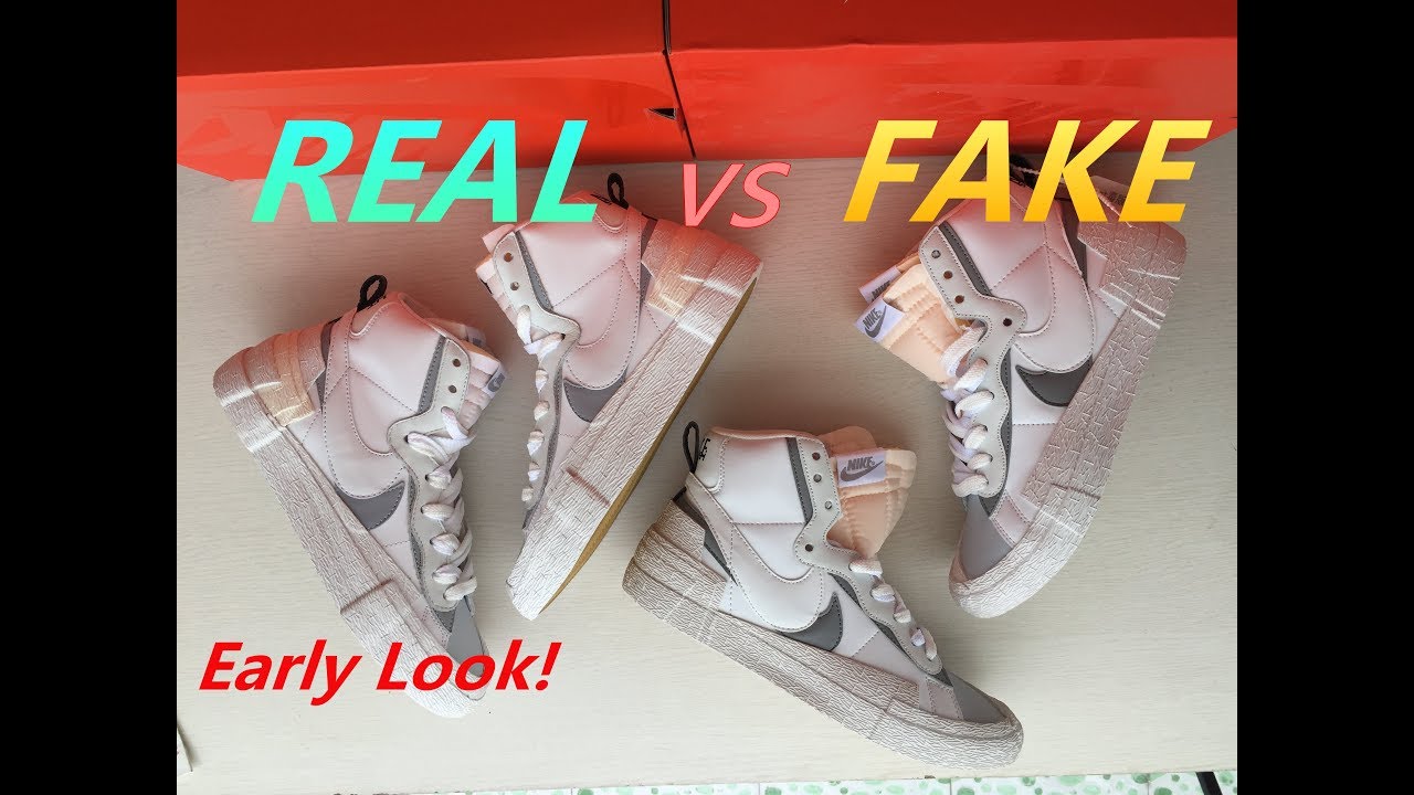 nike sacai blazer fake