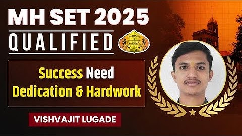 MH SET Life Science 2025 Topper Interview with Vishwajit Lugade | IFAS