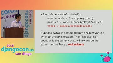 DjangoCon US 2018 - "Normalize until it hurts; denormalize until it works"... by Flávio Juvenal