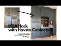 IKEA Havsta Hack - storage space and coffee nook!