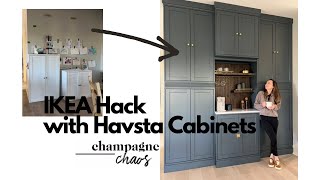 IKEA Havsta Hack  storage space and coffee nook!