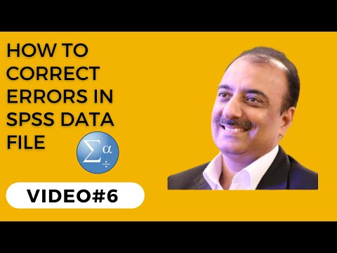 How to Correct the Errors in SPSS Data File | SPSS Tutorial | SPSS Video#6 | #drmuhammadzaheer #spss