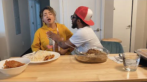Wifey tries Nigerian    FOR THE FIRST TIME