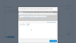 Canvas Equation Editor: Sum of Squares (no sound)