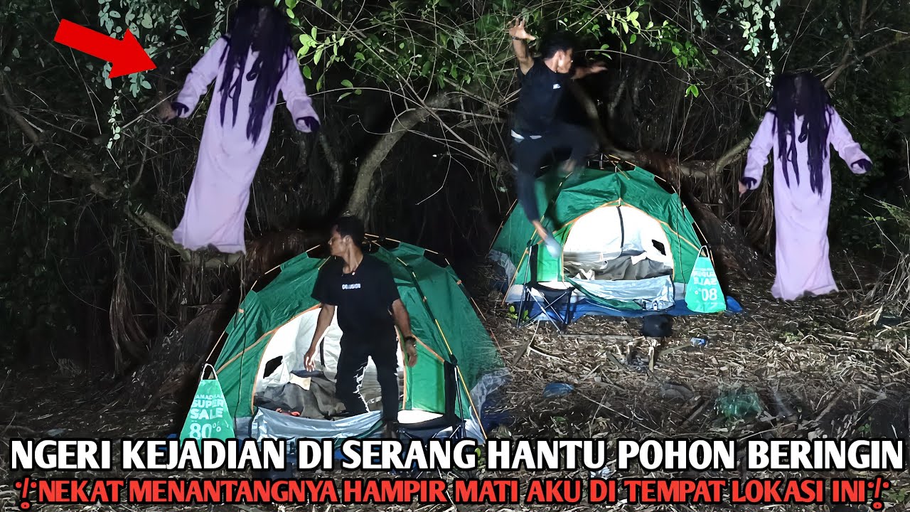 Camping horoR Ngeri Serangan hantu Paling Berutal akibat Nekat menantang sosok iblis Pohon beringiN