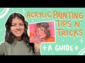 ACRYLIC PAINTING BASICS ~ A guide through my portrait painting process :)
