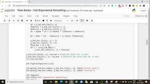 TS   Holt Exponential Smoothing