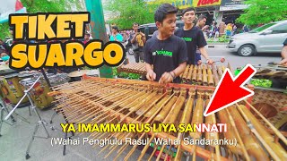 TIKET SUARGO Full Lirik \u0026 Artinya - Angklung New Carehal Malioboro Jogja Cover, KH.MA'RUF ISLAMUDDIN