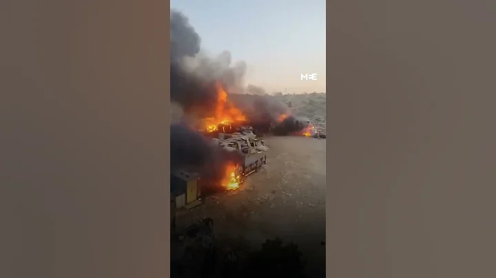 Israeli settlers attack Palestinian town in the occupied West Bank and burn homes and vehicles