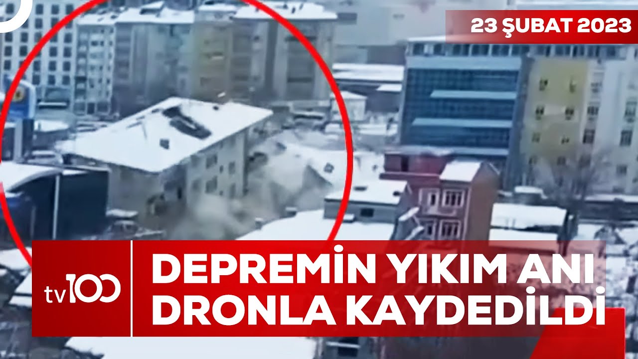 ⁣Deprem Anı Dronla Saniye Saniye Görüntülendi | Ece Üner ile Tv100 Ana Haber