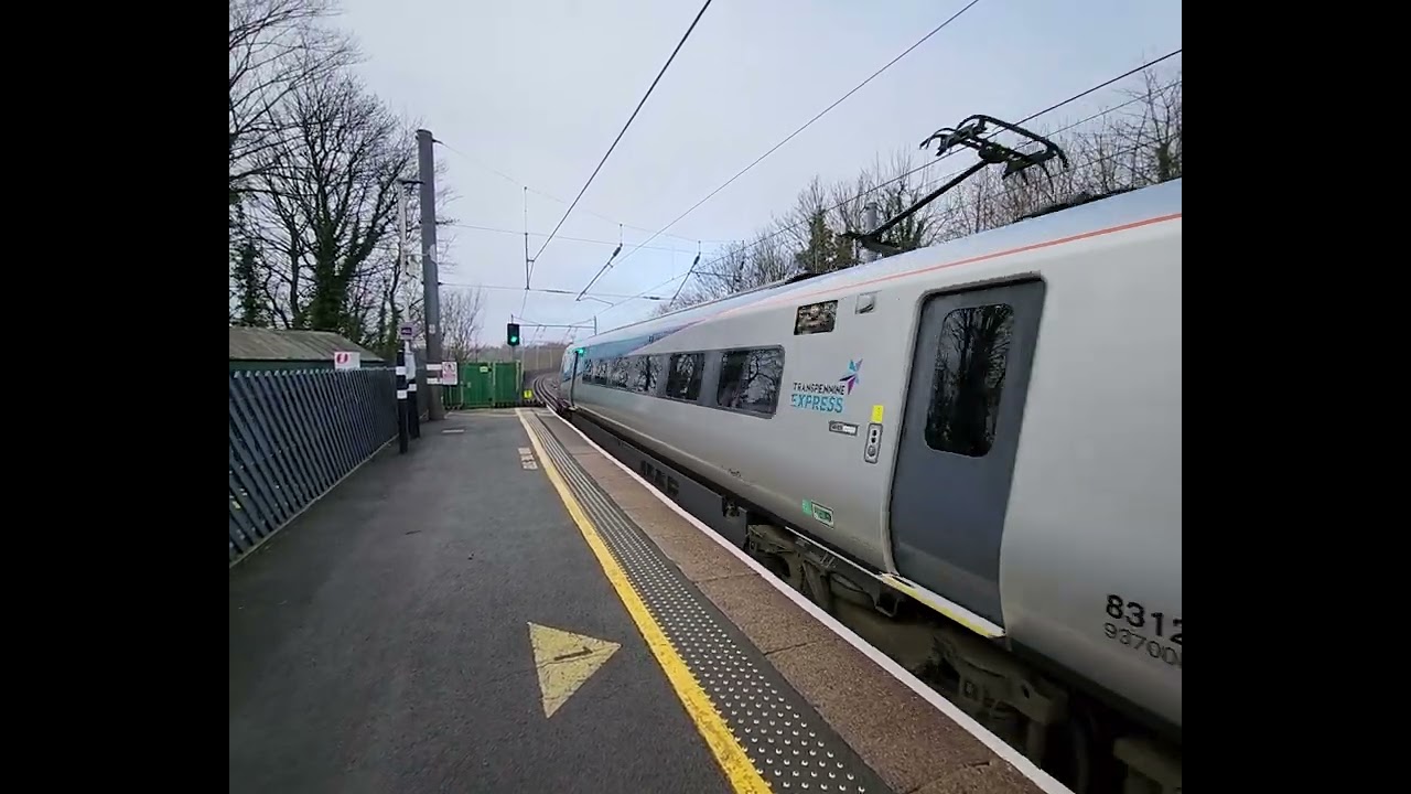TRANSPENNINEEXPRESS NOVA 1 CLASS 802 DEPARTS DURHAM WITH HORNS