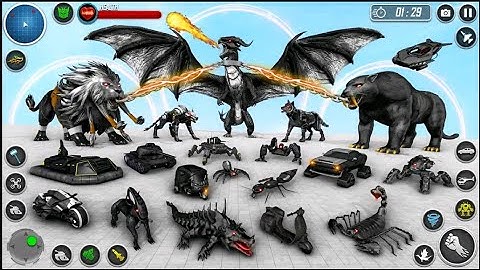 Multi Animal Robot Car Games - Android Gameplay