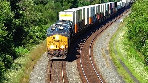 CP Train I165 Meets I166! BNSF H1 Unit on Fast NS Train! CSX Train Overhead view! And More Trains!