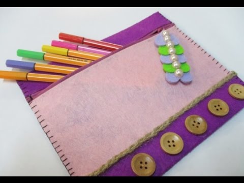 Diy 78 Pencil Case With Cute Zipper Decoration Youtube