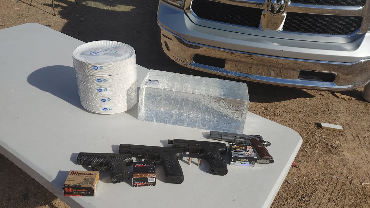 HOLLOW POINTS TEST 9mm vs 40 S&W vs 45 ACP vs 10mm VS Paper