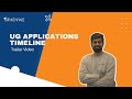Trailer: UG Applications Timeline