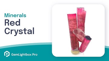 Red Crystal | Minerals Taken With GemLightbox Pro