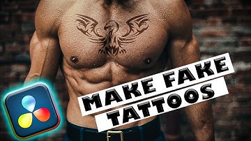 Make Fake Tattoos in DaVinci Resolve 18 | Surface Tracker